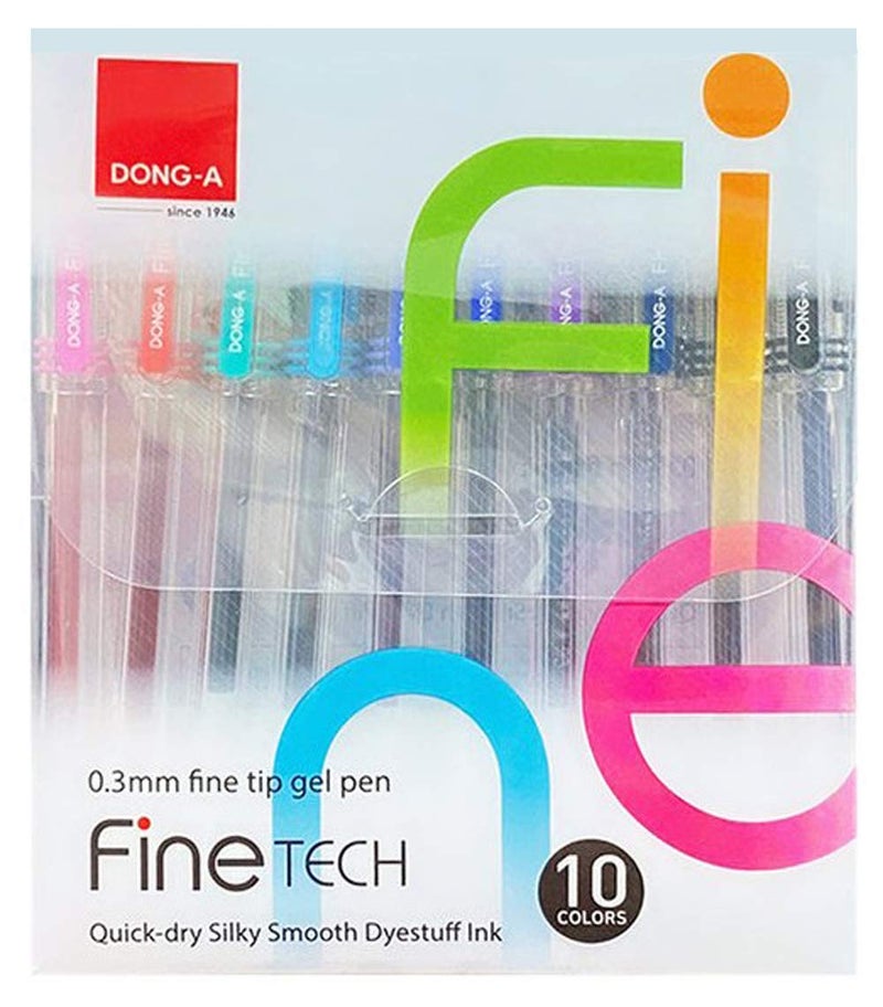 DONG-A Fine-Tech Excellent Writing 0.3mm Gel Ink Pens (10colors) by Dong-A - Image 5